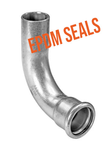 90° Stainless Steel Press-Fit Male/Female Bend with EPDM Seals