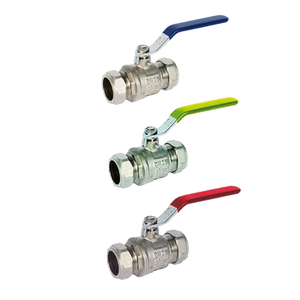 Albion Brass Compression Ball Valve ART 89 Flocon