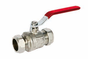 Albion Compression Ball Valve Red