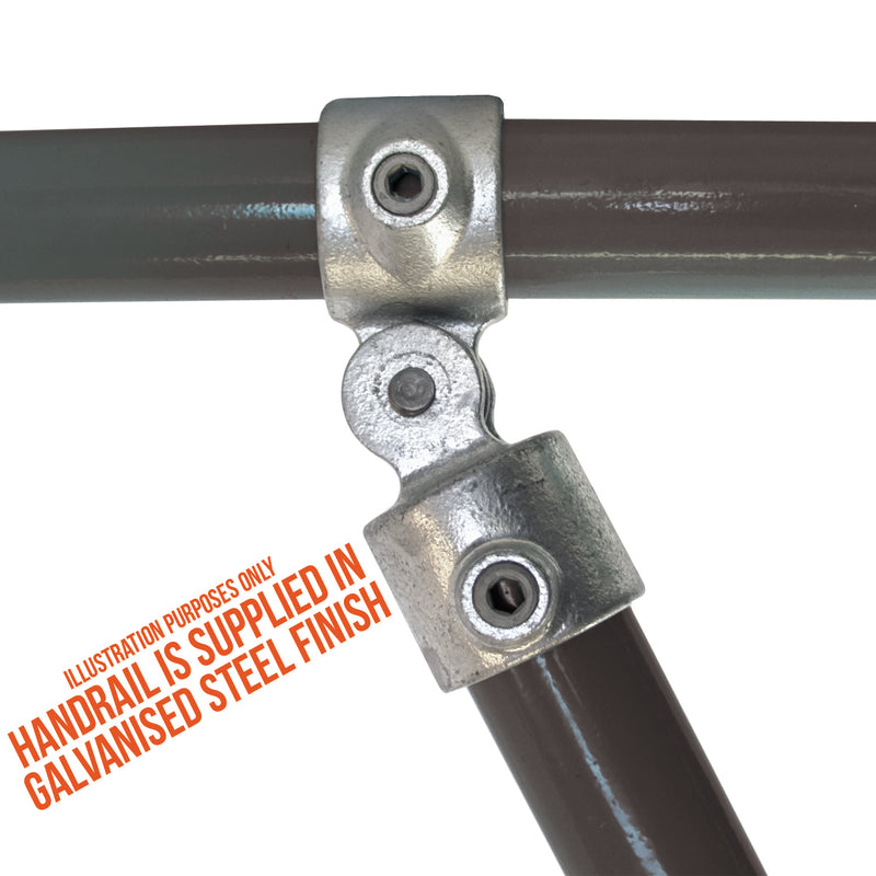 C45.173 Single Swivel Combination - Handrail Fitting