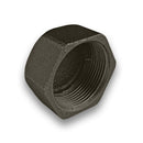 Black Malleable Iron Hex Cap BS143/1256