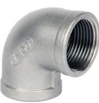 90° 150lb BSP Stainless Threaded (FxF) Elbow Grade 316