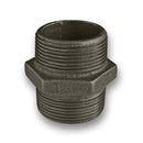 1/4 - 4" Black Malleable Iron Hexagon Nipple Fitting