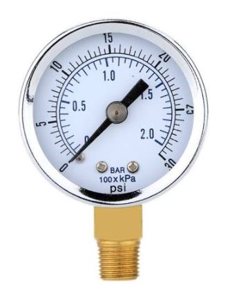 Dial 0-100 Psi Bottom Entry Gauge