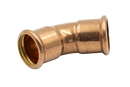 45° Copper Press-Fit Elbow Female/Female Bend with Gas Seals