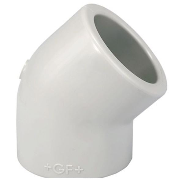 45° Georg Fischer Polyprop Butt Fusion Elbow
