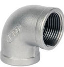 90° 150lb BSP Stainless Threaded (FxF) Elbow Grade 316