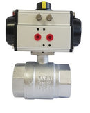 Brass Ball Valve Pneumatic Actuated Spring Return Valve — ART 160