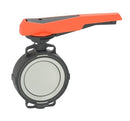 Butterfly valve type 567 PVC-C Hand lever with ratchet settings - PTFE