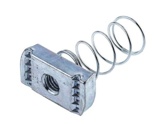 Channel Nut & Spring (long) 316L