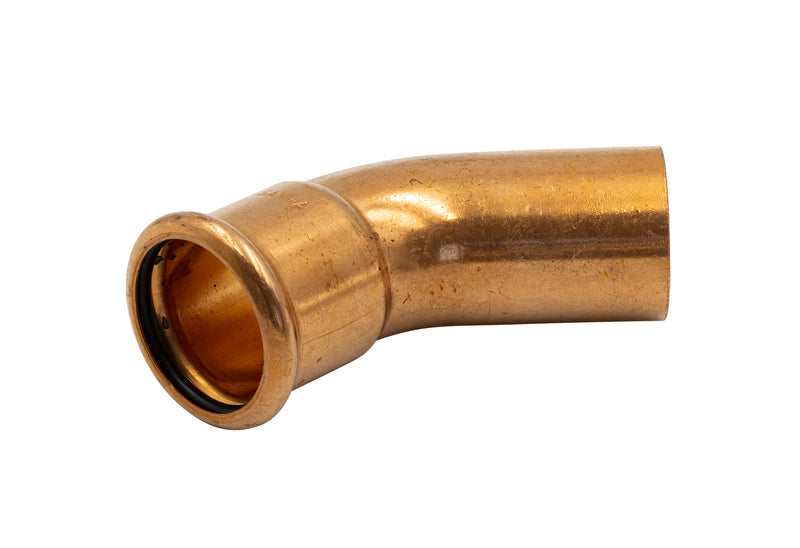 45° Copper Press- Fit Male/Female Bend