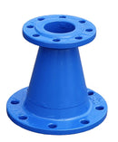 Ductile Iron Flanged Concentric Taper EN545 - Blue