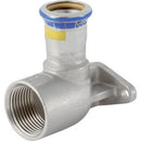 Geberit Mapress Stainless Steel Elbow Tap Connector 90°, Offset (Gas) (28mm)