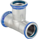 Geberit Mapress Stainless Steel T-Piece, Equal (FKM, Blue) (15mm - 108mm)