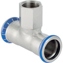 Geberit Mapress Stainless Steel T-Piece With Female Thread (15mm - 108mm)
