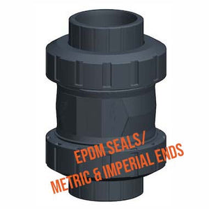 SENRISE PVC Swing Check Valve - DN50 63mm Non-Return Valve For Solvent Weld Pressure Pipe | Pond, Sump Pump - View #3