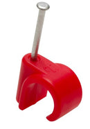 Nail-in Identification Clip 22mm — Red