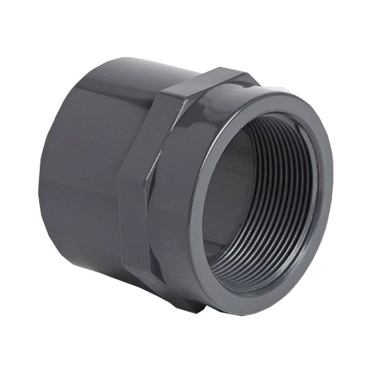 Pvc Threaded To Socket Adapter PVC Plain End Threaded Female Adapter Metric | Reducers | Flocon