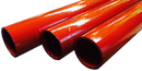 Red Medium Plain End EN10255 Pipe (Formerly BS 1387)- Priced Per 6 Metre Lengths