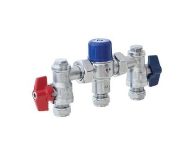 Albion 15mm-22mm Brass Thermostatic Mixing Valve - ART 33SV