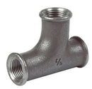 Black Malleable Iron Reducing Sweep Tee Fitting