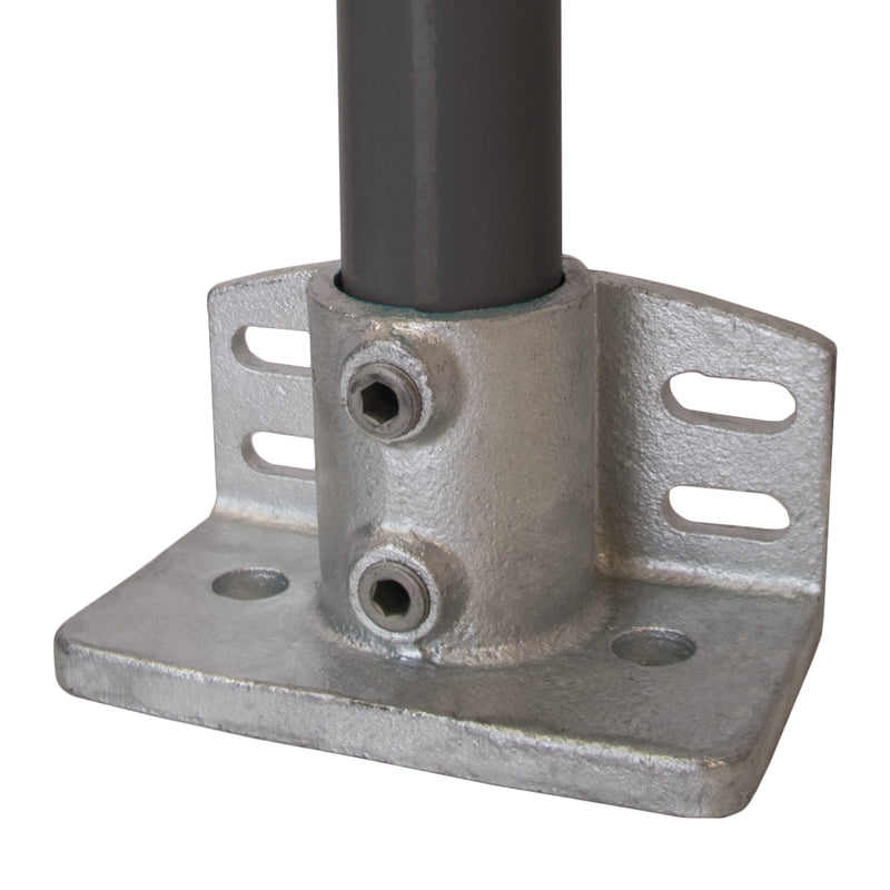 C18.142 Base Flange with integrated Toe Board – Handrail Fitting