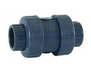 Comer PVCu Double Union Check Valve Metric & Imperial - Plain EPDM Seals