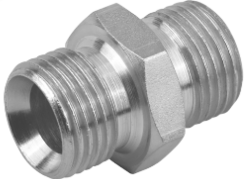 BSPP Male Adapter Nipple Parallel/Parallel