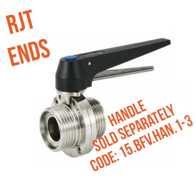 Stainless Steel Hygienic RJT End Butterfly Valve