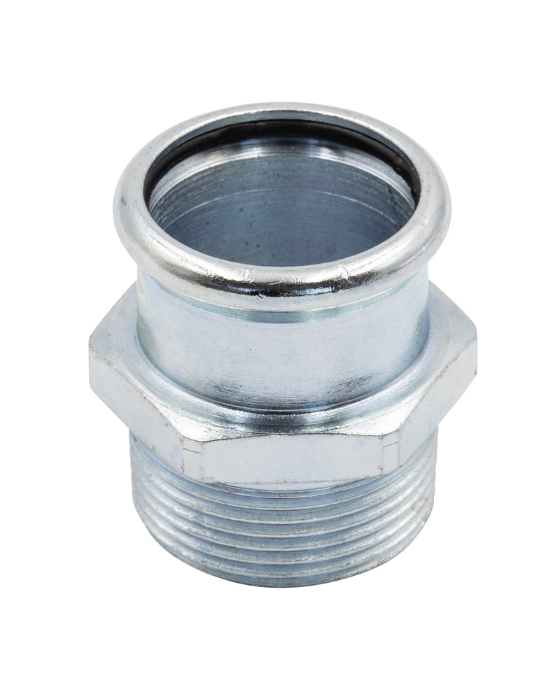 Carbon Steel Press - Fit  Male Adapter