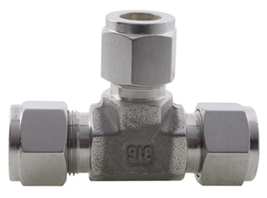 Twin Ferrule Equal Tee 316L