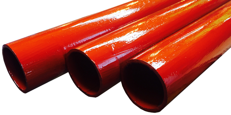 Red Medium Plain End EN10255 Pipe (Formerly BS 1387)- Priced Per 6 Metre Lengths