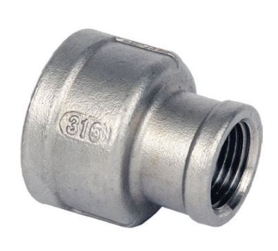 1/2" x 1/4" - 2 x 1.1/4" 150lb BSPP Threaded Reducing Socket Grade 316