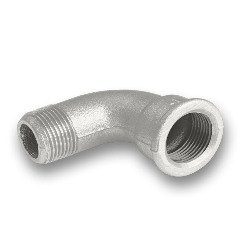 ½ - 2" Galvanised Malleable Iron Male/Female 90° Bend Fitting