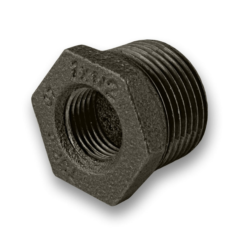 Black Malleable Iron Reducing Bush Fitting