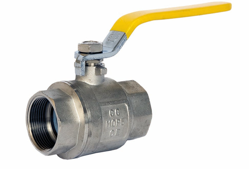Albion 1/4" - 4" Brass BSP Ball Valve ART 40P Yellow Lever