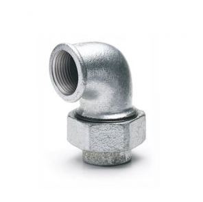 ½ - 2" Galvanised Malleable Iron Female/Female Union Elbow 90°