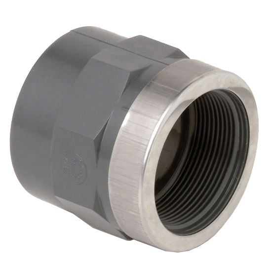 Pvc Socket Thread PVC Socket Plain Threaded Reinforced | Plastic Fittings | Flocon