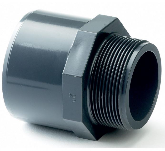 Threaded Socket Adapter PVCu Male Threaded & Plain End Adapter Socket
