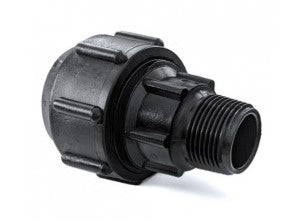 Protecta-line Male Iron BSP Tapered End Connector (25mm/32mm/63mm)
