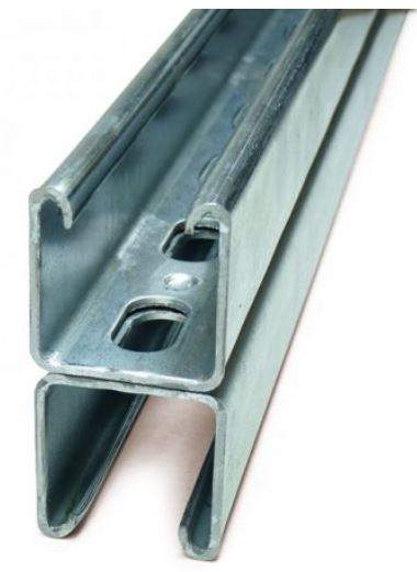 41 x 41mm Slotted Channel Back-Back 6mt