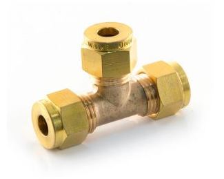 Brass Equal Tee Wade