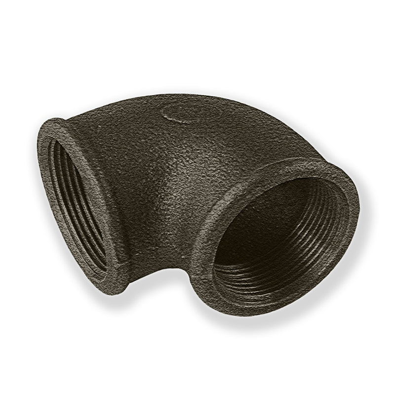 Black Malleable Iron Female Elbow 90 degree