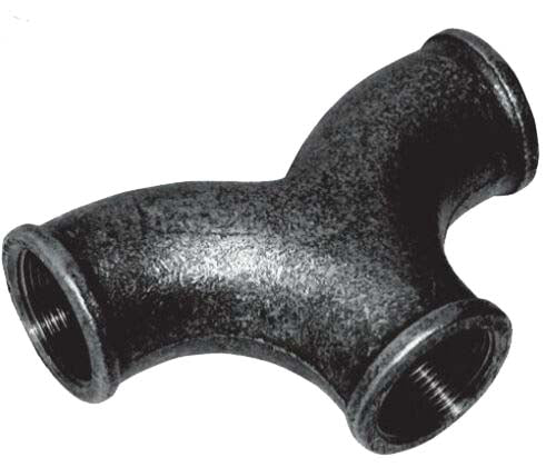 ½ - 2" Black Malleable Iron Twin Elbow Crane Fitting 197