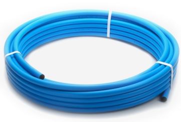 Blue MDPE Pipe - Sold in 6Mtr, 25Mtr, 50Mtr & 100Mtr Coils