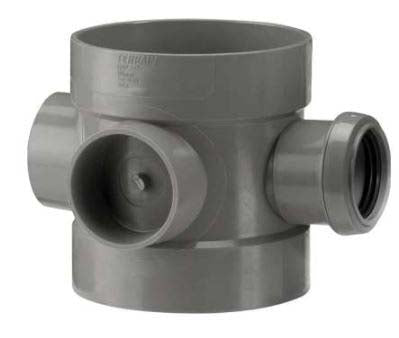 Short Soil Pipe Boss, Grey