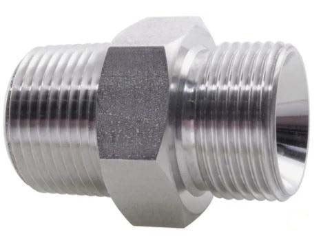 BSPP/BSPT Stainless Steel 316 Hex Nipple Par/Tap