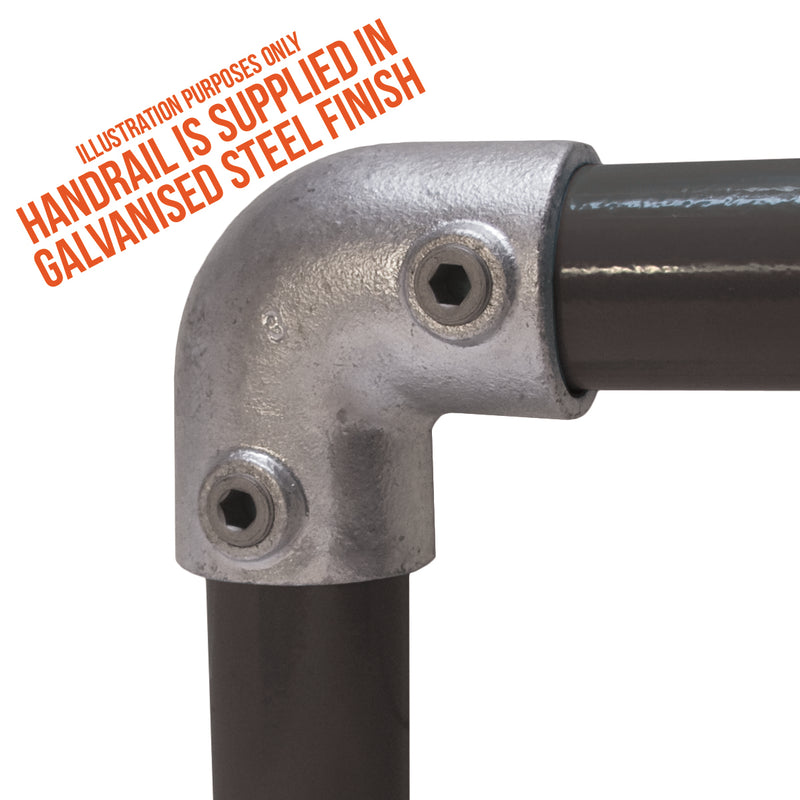 C02.125 90° Elbow - Handrail Fitting