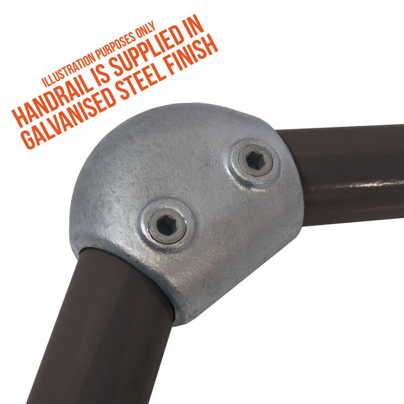 C05.104 Variable Elbow 15° to 60° - Handrail Fitting
