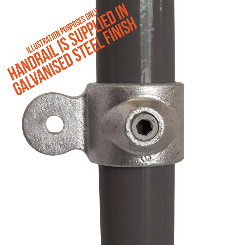 C35.173M Male Through Swivel - Handrail Fitting